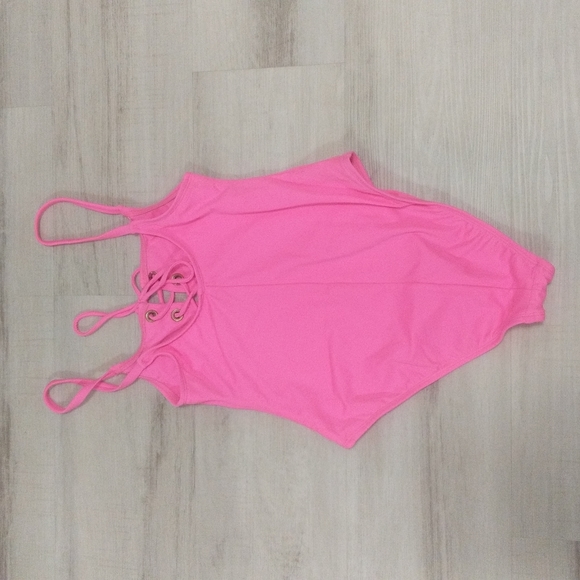Pink One Piece Hot Miami Styles Bathing Suit -Sz S - Picture 4 of 7